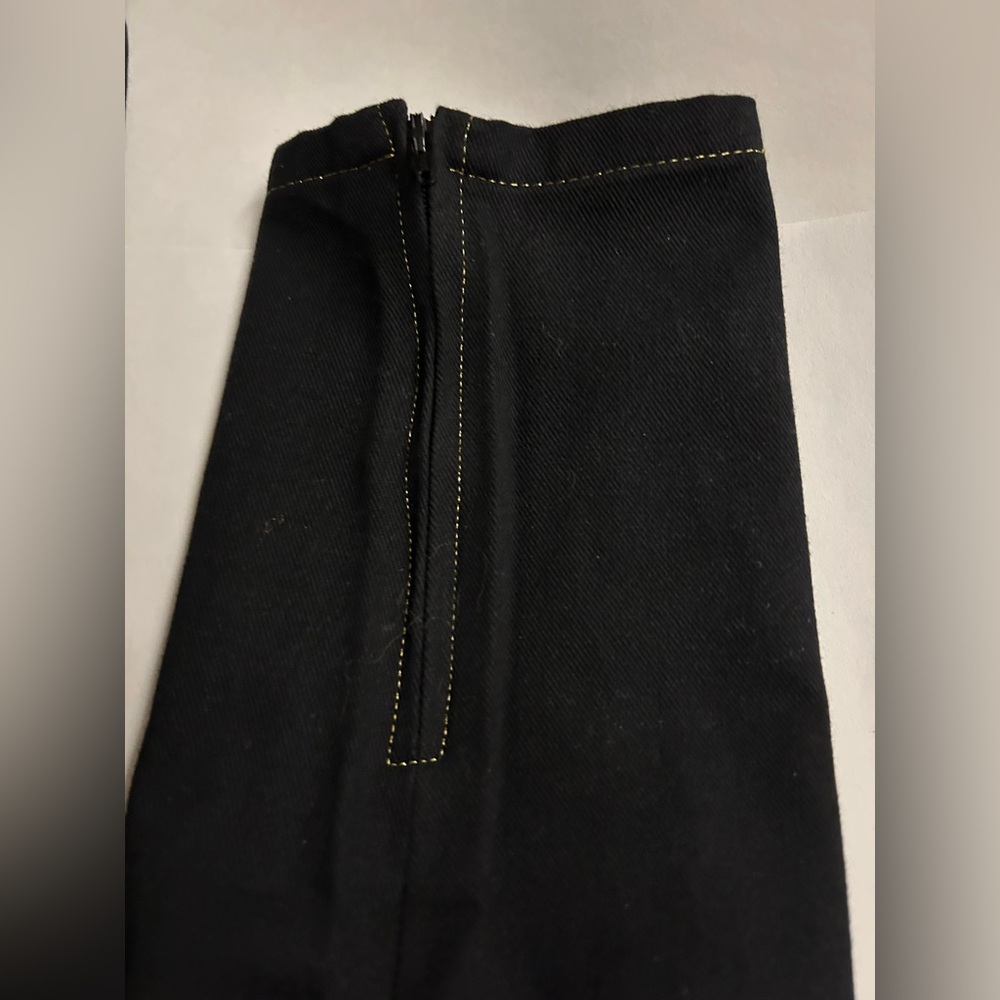 New Versus Versace Black Stretch Jeans Gold Piping size 28/42 Small made Italy - Picture 11 of 16
